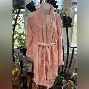 Light Pink Fuzzy Bathrobe
